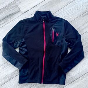 Spyder Bandit Full Zip Fleece Lined Jacket in Black - Medium (10/12)
